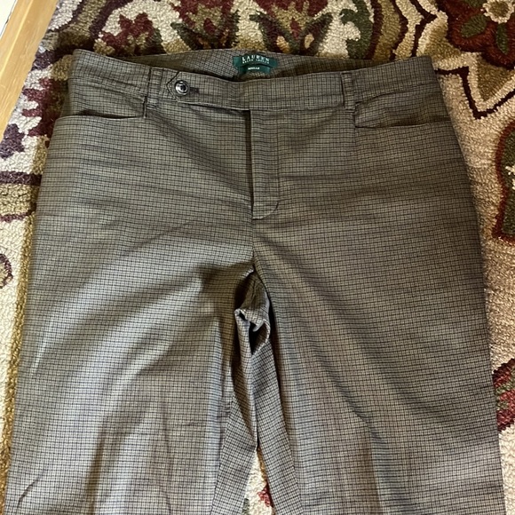 RALPH LAUREN Size 14 Plaid Cotton Stretch Academic Equestrian Preppy ADELLE NEW - Picture 13 of 16